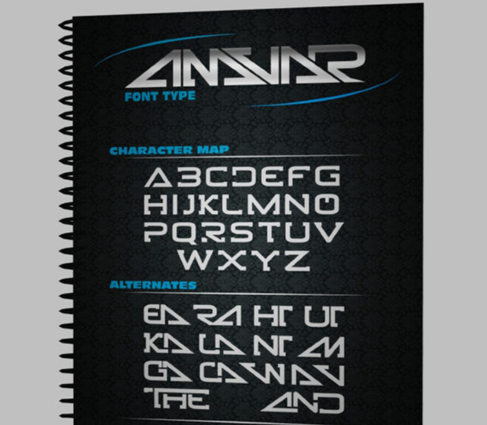 Amvar 样式英文字体