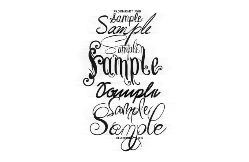 免费 sample 英文字体