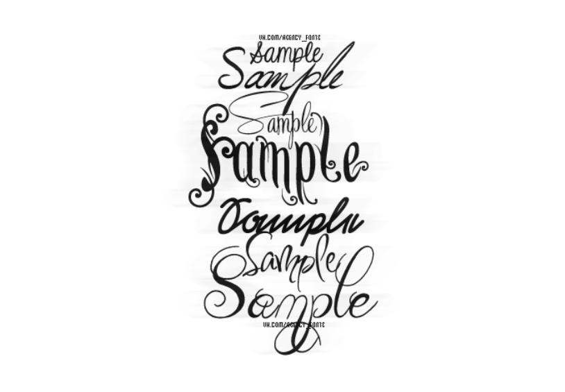 免费 sample 英文字体