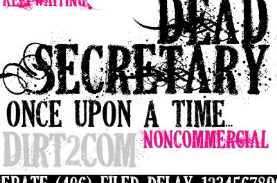 Dead Secretary 英文字体