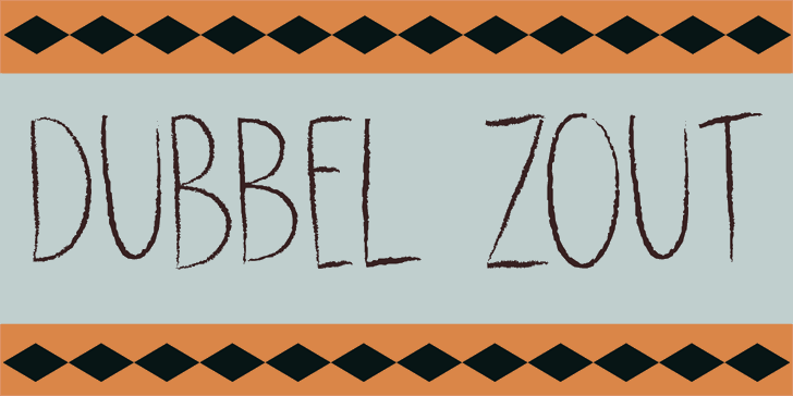 Dubbel Zout 英文字体