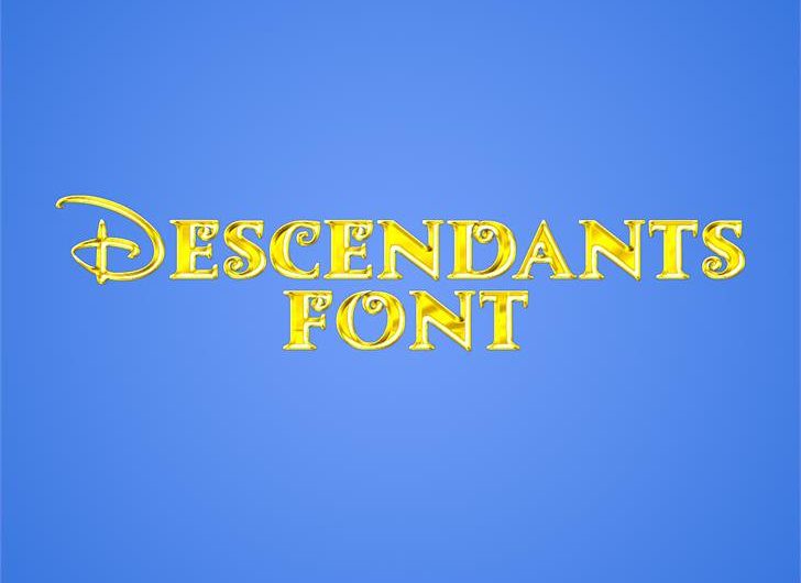 Descendants 英文字体