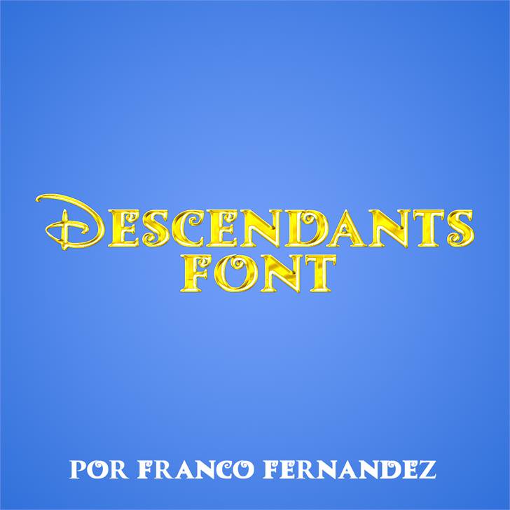 Descendants 英文字体