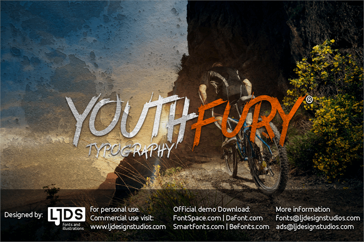 Youth fury 英文字体