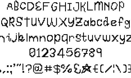 HandPixies 英文字体