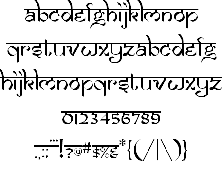 Samarkan 英文字体