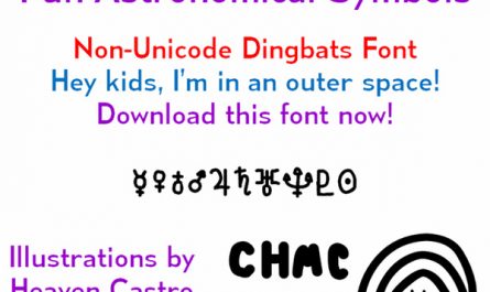 Fun Astronomical Symbols 英文字体