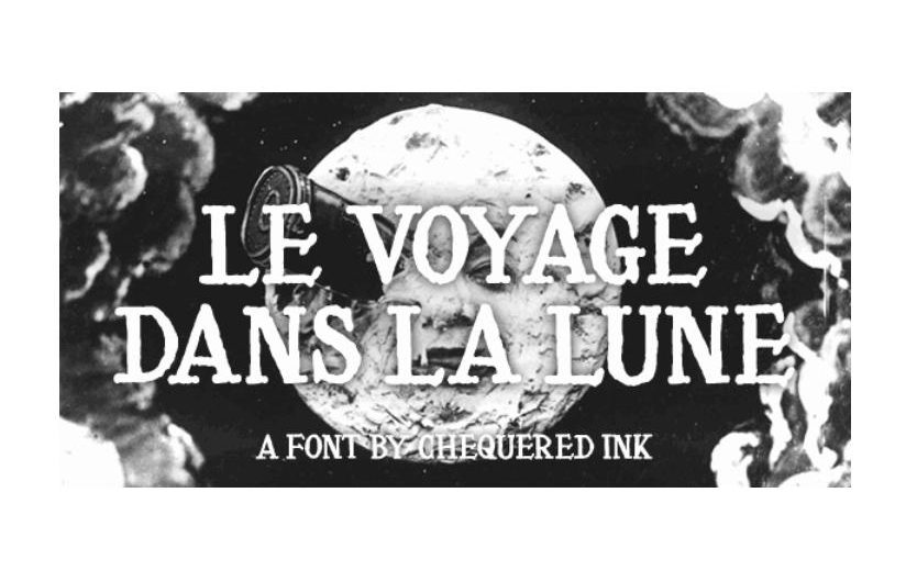 Le Voyage Dans La Lune 英文字体