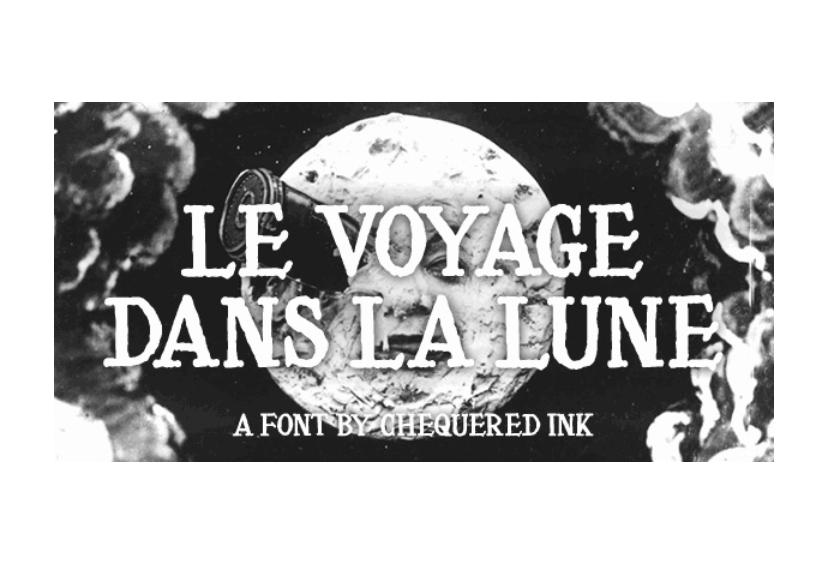 Le Voyage Dans La Lune 英文字体