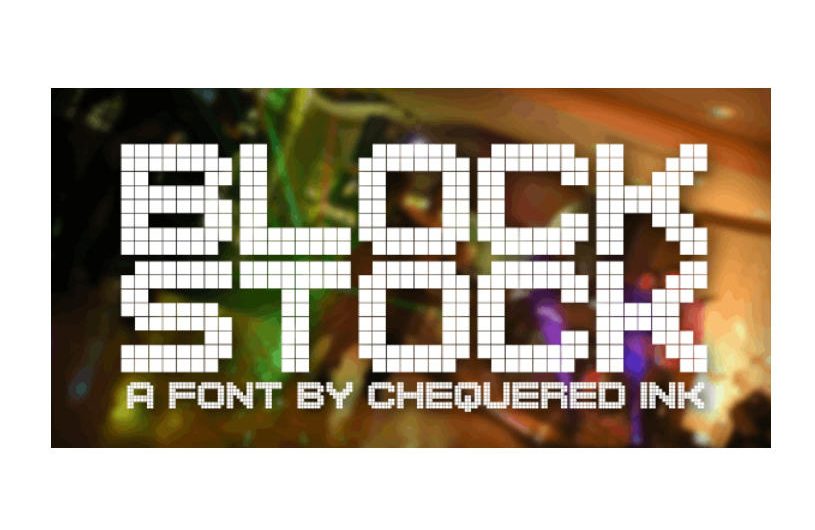 Block Stock 英文字体