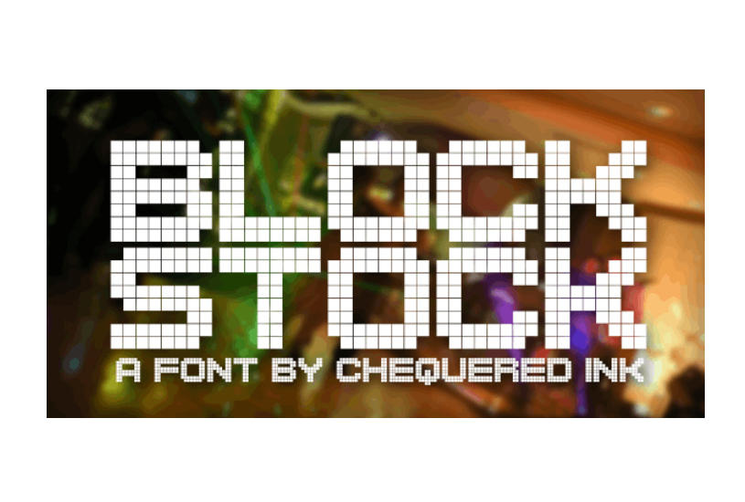 Block Stock 英文字体