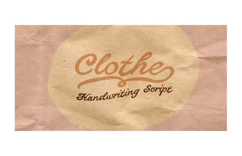 Clothe 英文字体