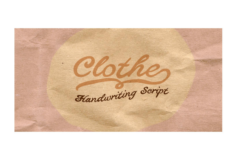 Clothe 英文字体