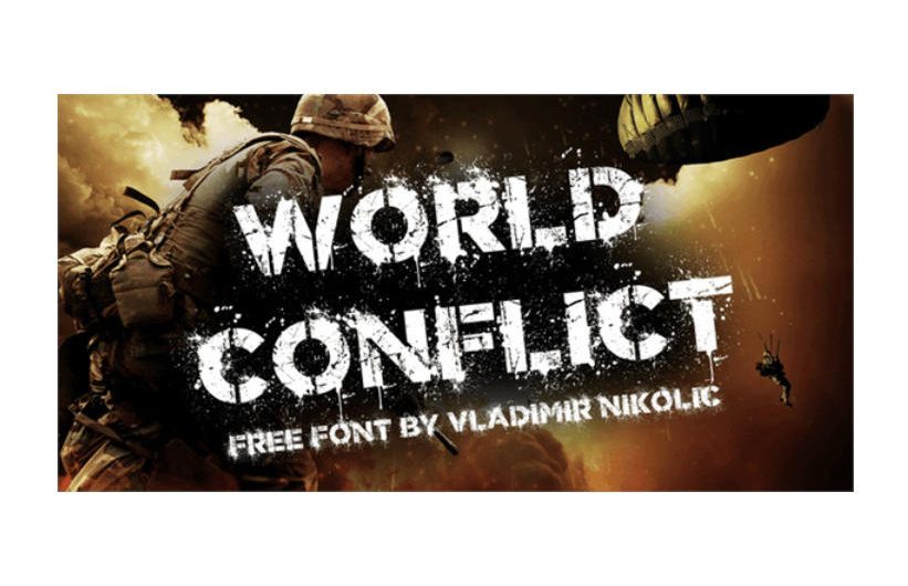 World Conflict 英文字体