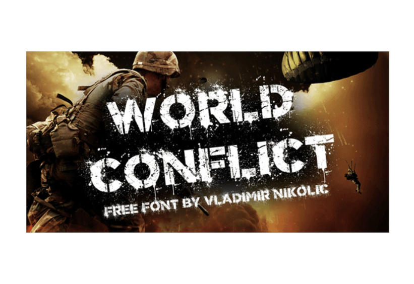 World Conflict 英文字体