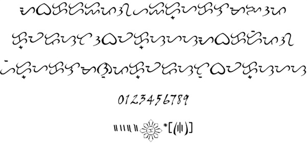 Baybayin Modern Script 英文字体