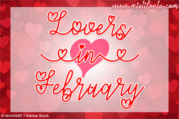 Lovers Valentine 英文字体