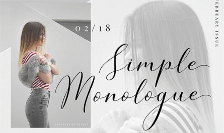 Simple Monologue 英文字体