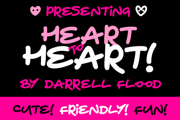 Heart 英文字体