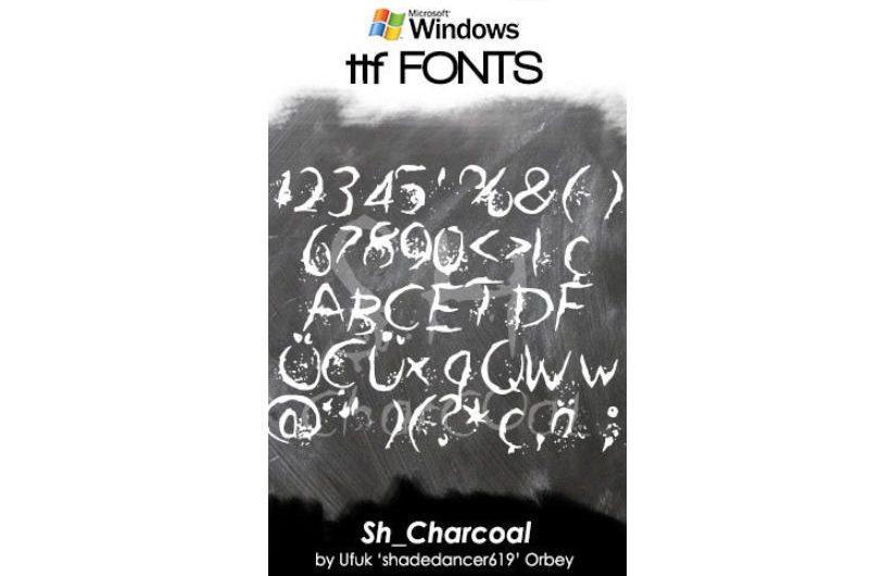 Charcoal TTF 英文字体