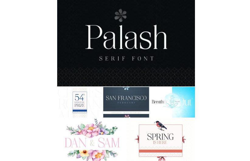 Palash Serif 英文字体