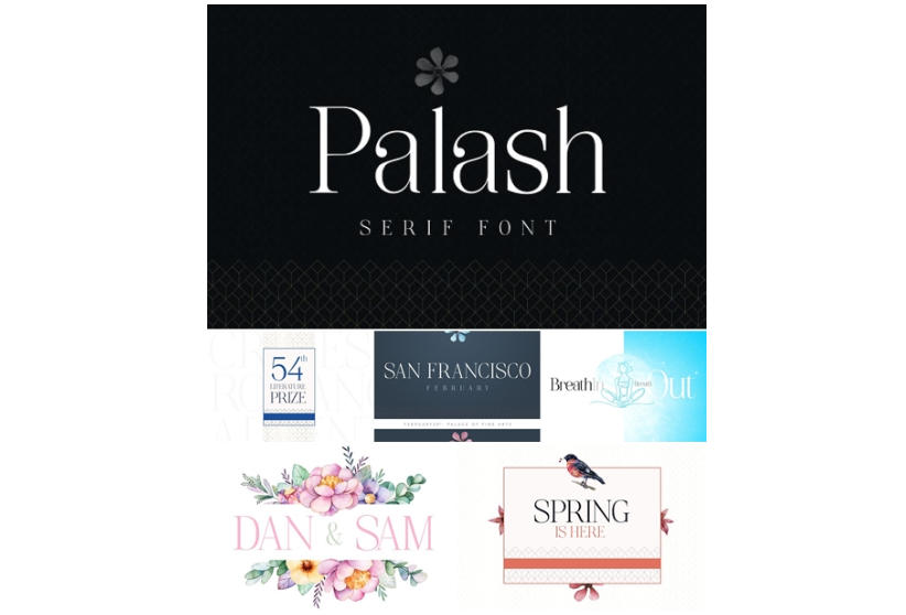 Palash Serif 英文字体