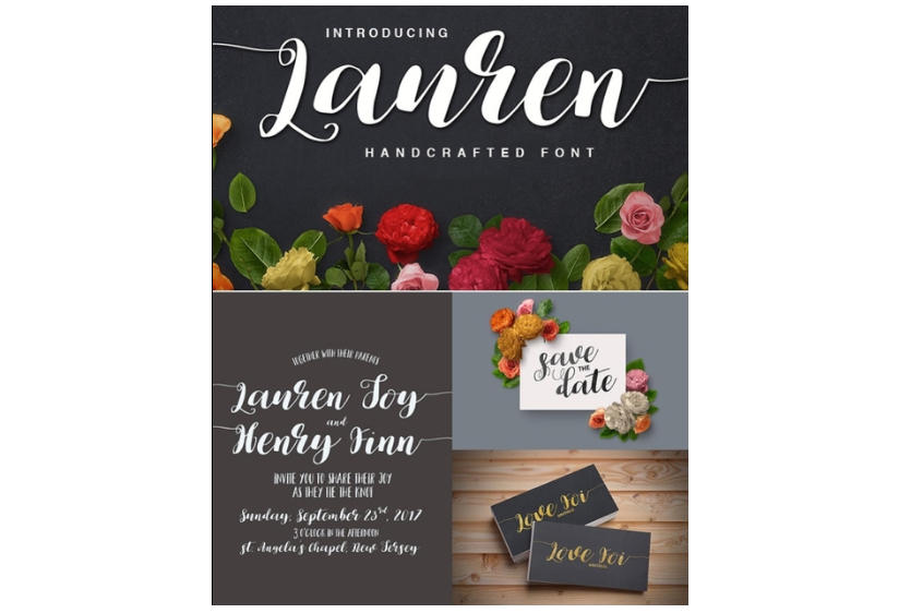 Lauren 英文字体