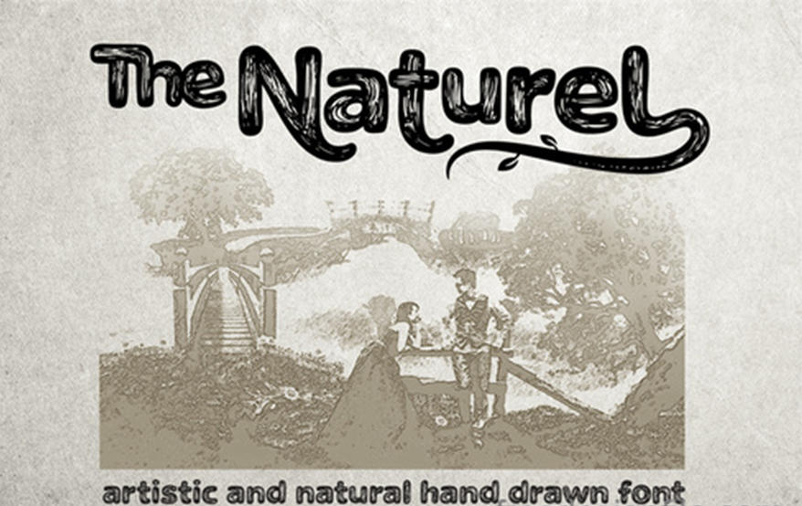 The Naturel Txt 英文字体