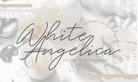 White Angelica 英文字体