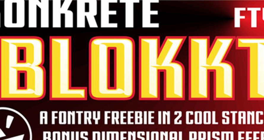FTY KONKRETE CHISELED NCV 英文字体
