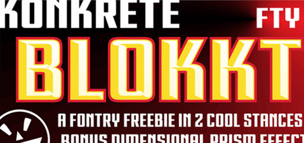 FTY KONKRETE CHISELED NCV 英文字体