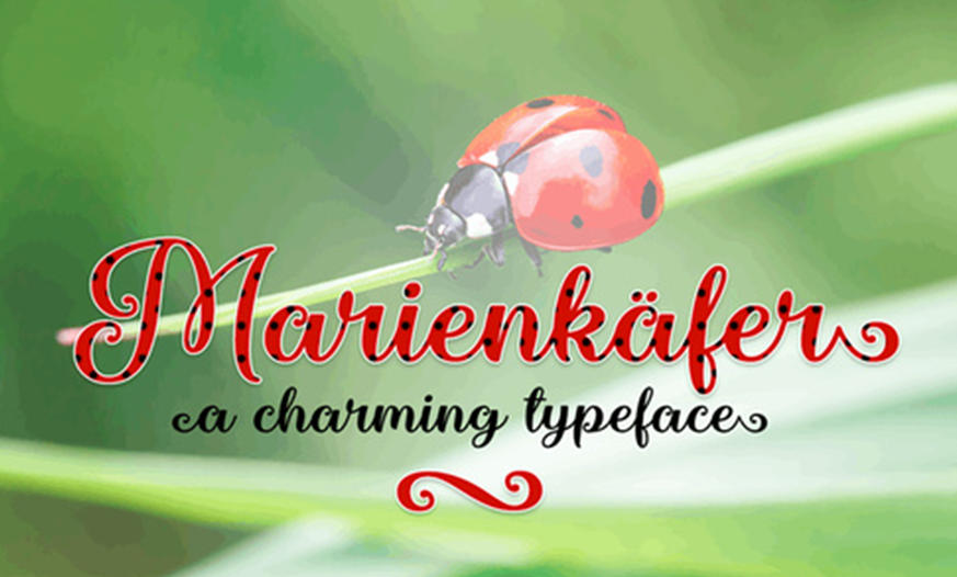Marienkaefer 英文字体