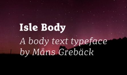 Isle Body 英文字体