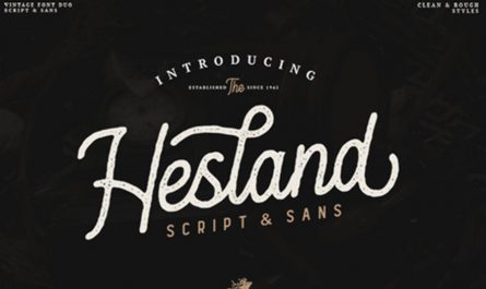 Hesland Vintage 英文字体