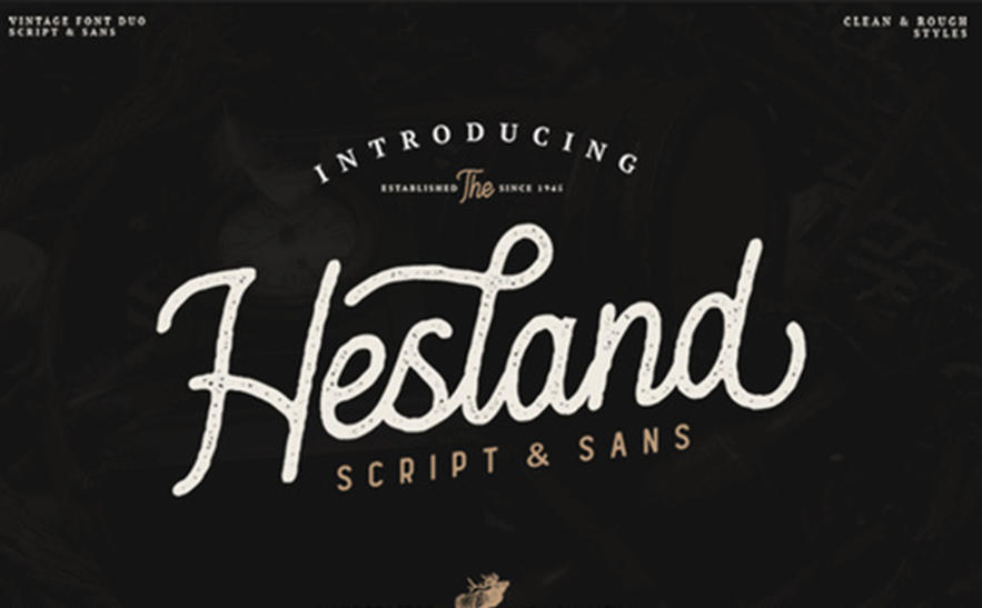 Hesland Vintage 英文字体