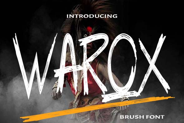 warox brush 英文字体