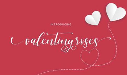 Valentina roses 英文字体