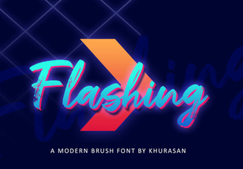 Creative Flashing 英文字体