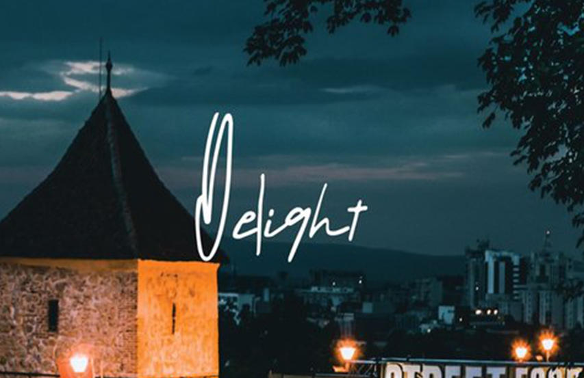 Delight 英文字体
