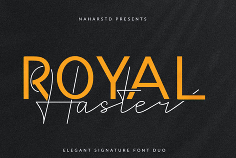 Royal haster 英文字体