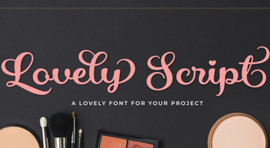 Lovely script 英文字体