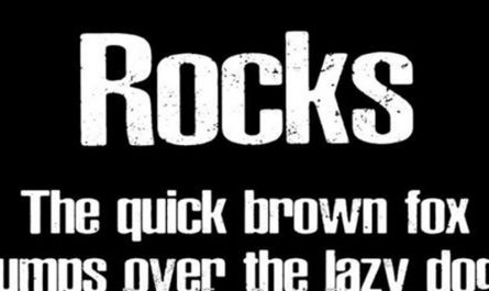 Rocks 英文字体