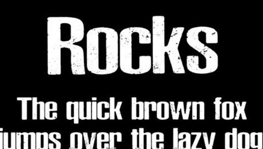 Rocks 英文字体