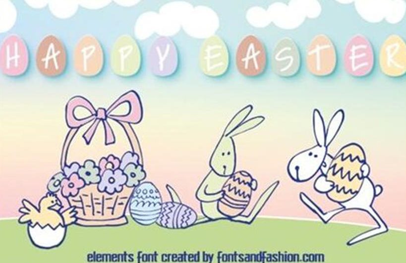 Happy Easter 英文字体