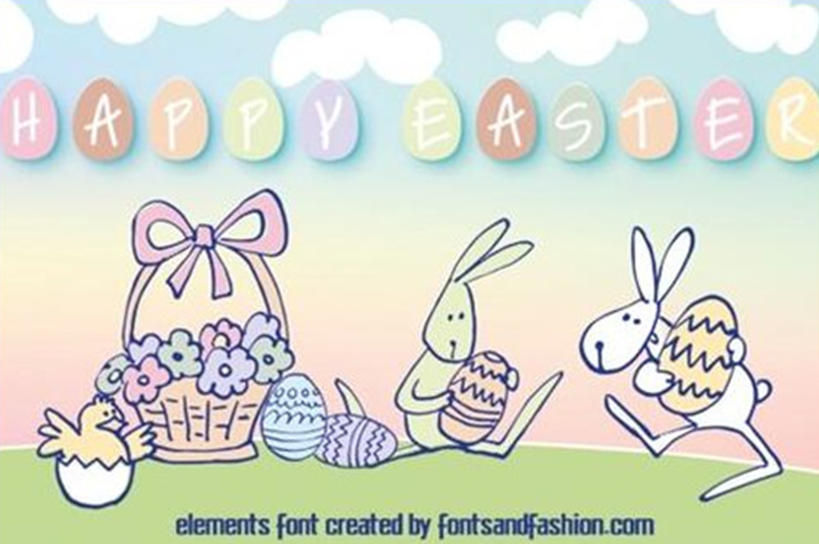 Happy Easter 英文字体