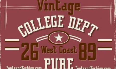 Vintage College DeptPure 英文字体