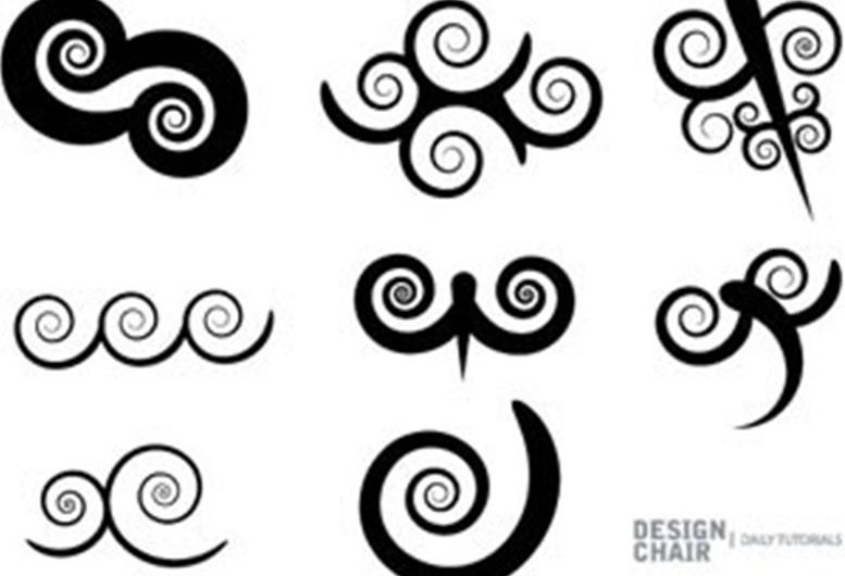 Photoshop 漩涡笔刷套装笔刷