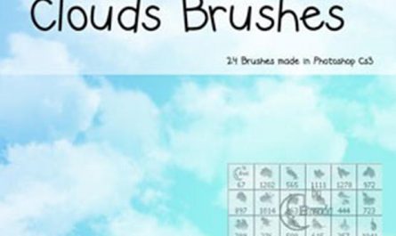 Photoshop 云朵图案笔刷