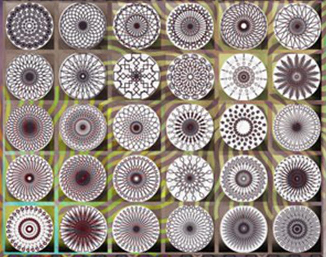 Photoshop 螺旋花纹（Spirograph）风格花朵笔刷
