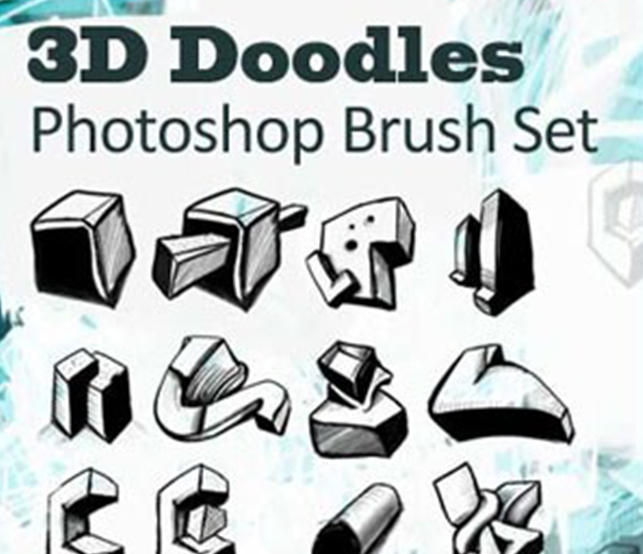 Photoshop 3D 涂鸦笔刷